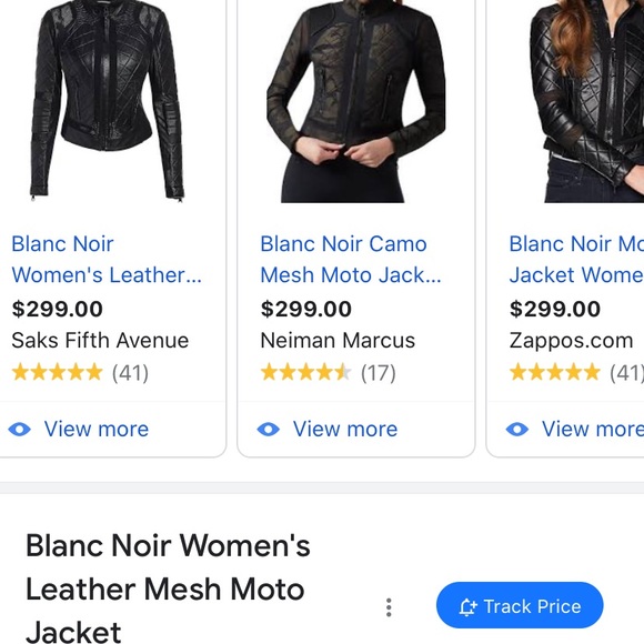 Blanc Noir Motto leather jacket - Picture 3 of 12